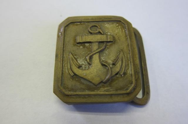 帝国海軍兵下士官用防暑袴用「ベルトバックル」検:海軍陸戦隊_1