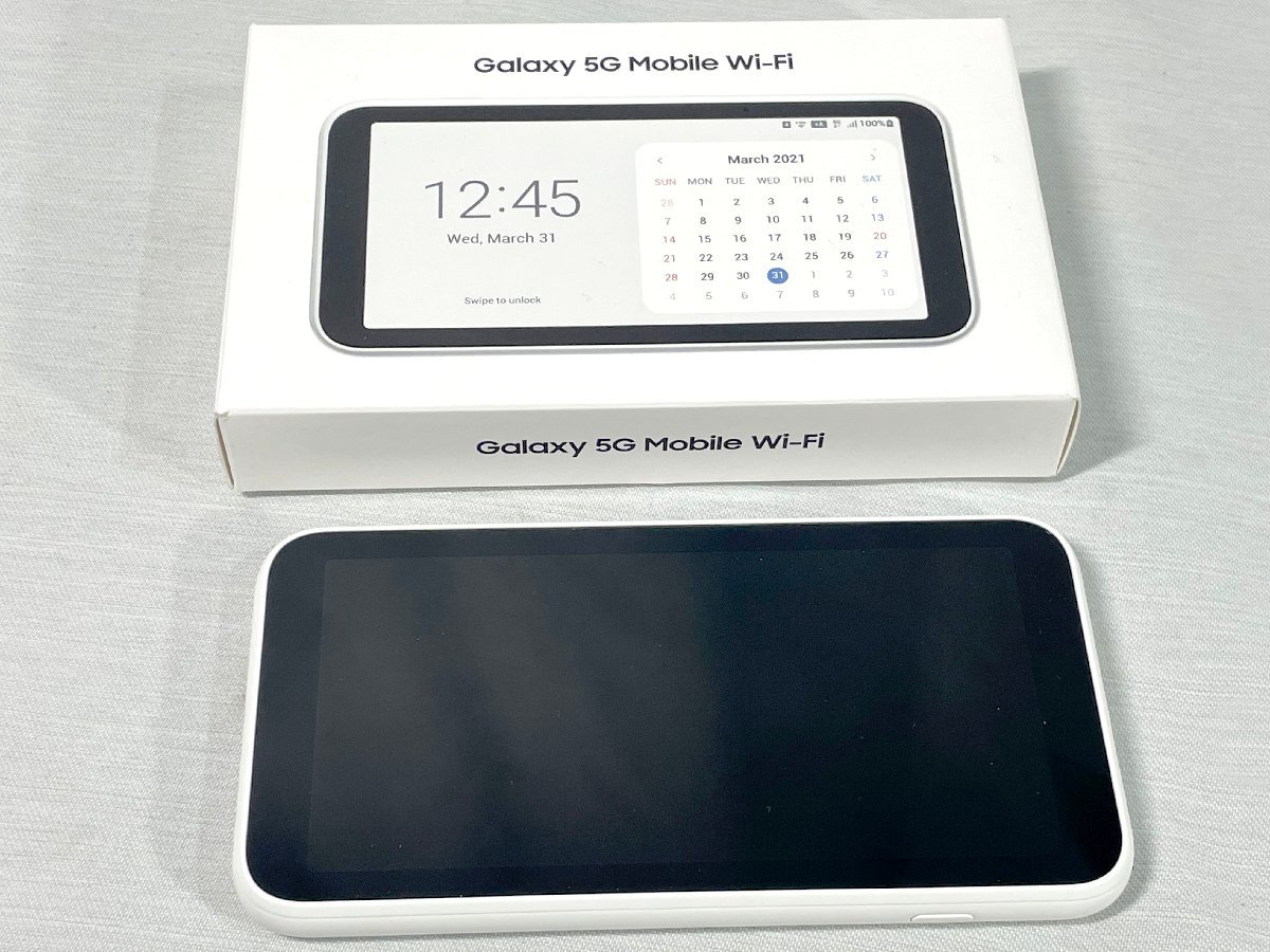 au Galaxy 5G モバイルWi-fi ◇SCR01 White◇ 通電OK 元箱付き 【公式