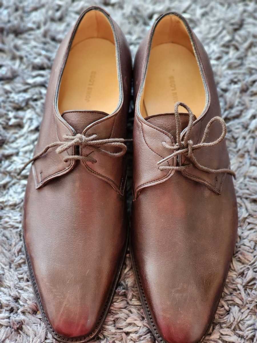 JOHN LOBB 寝かせよ ブラウン レースアップシューズ