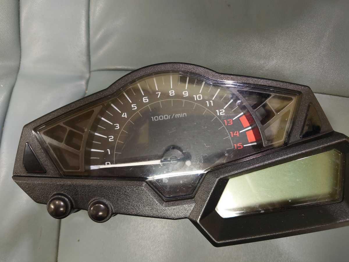 NINJA250 EX250L 純正メーター ABS無しタイプ 実動車からの取り外しに