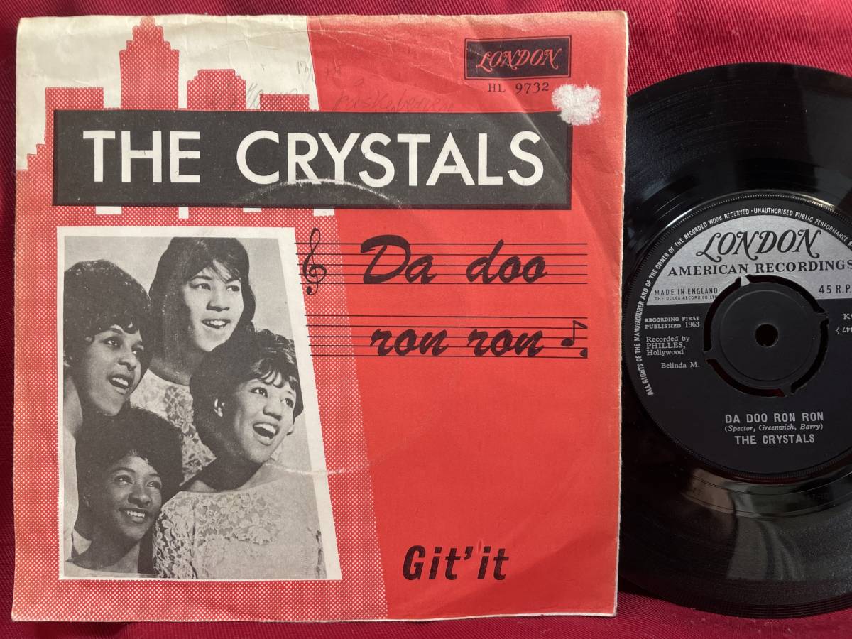 ◆UKorg7”s!◆THE CRYSTALS◆DA DOO RON RON/GIT' IT◆PS!!◆