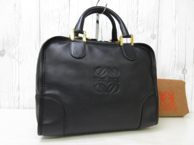 極美品 LOEWE ロエベ アナグラム アマソナ32 ハンドバッグ ミニ