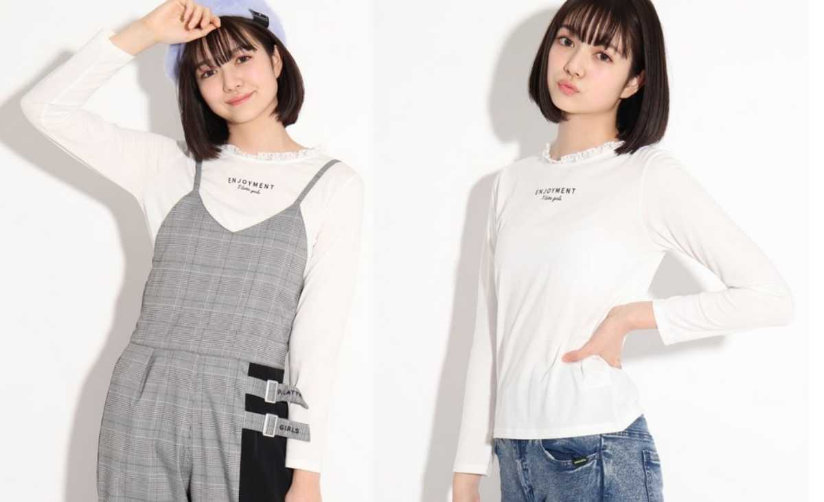 PINK-latte ロンT＆サロペット セットアップ 165cm ピンクラテ 長袖 
