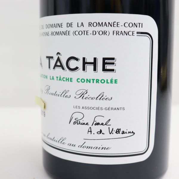 DRC LA TACHE（ラターシュ）2019 ファインズ 13.5％ 750ml F22K200001