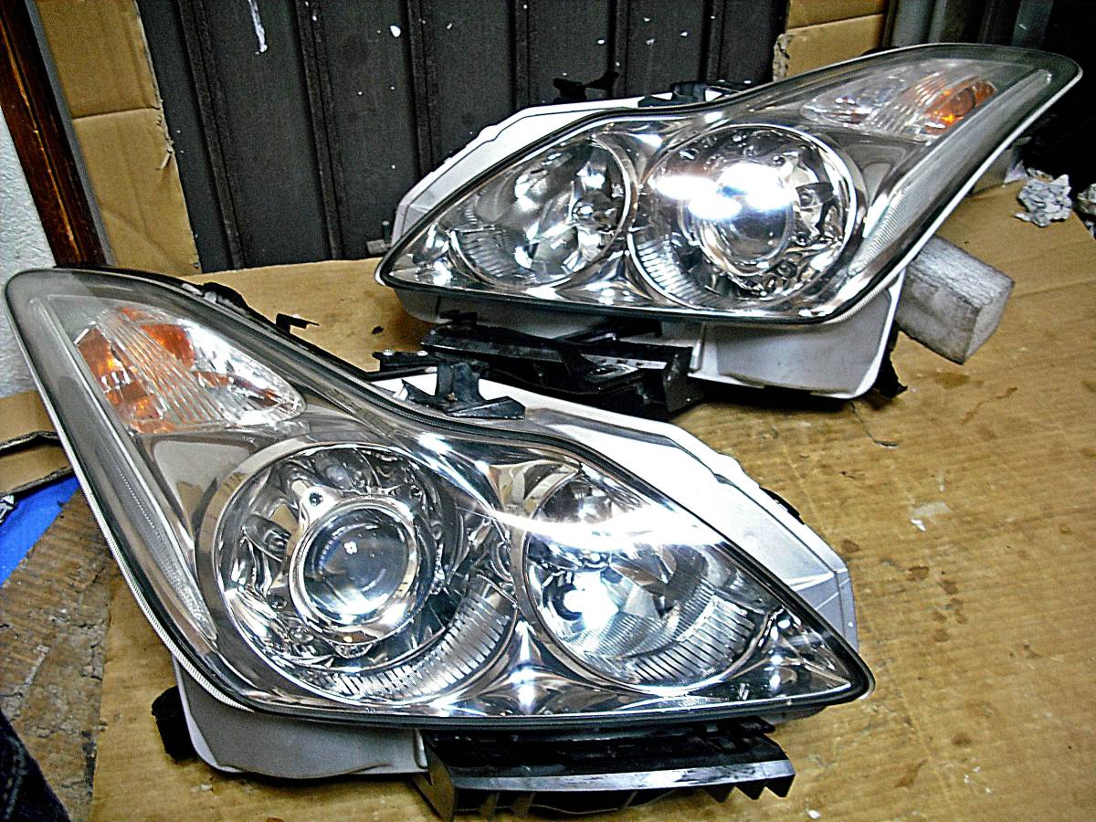 日産純正 スカイライン CKV36 V36 クーペ 後期 キセノンHIDヘッド 