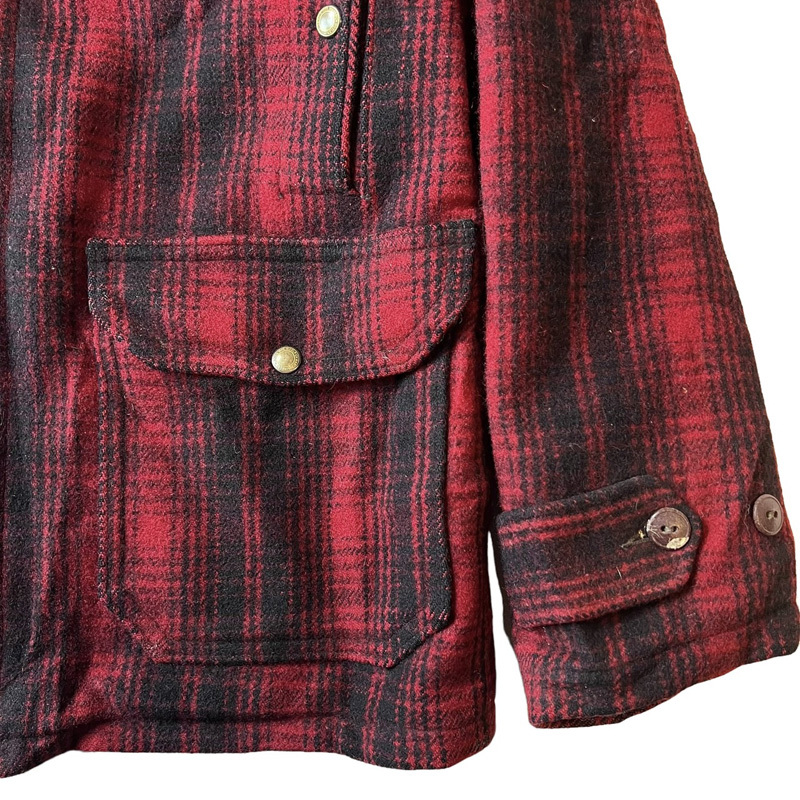 50s Woolrich チェック ウール マッキーノ ジャケット 38 / 50年代