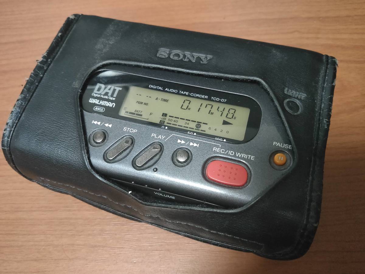 SONY ソニー TCD-D7 DAT ウォークマン ポータブル DAT プレイヤー 動作