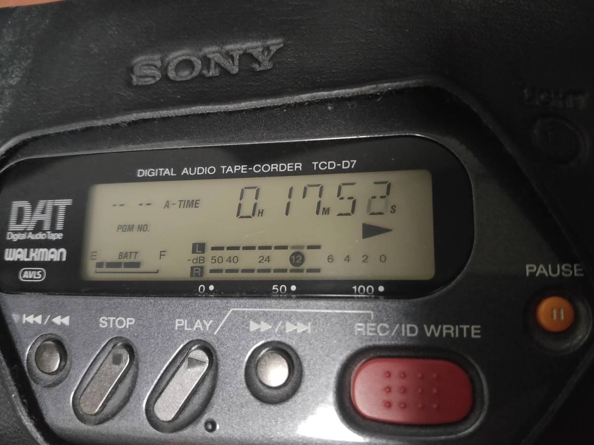 SONY ソニー TCD-D7 DAT ウォークマン ポータブル DAT プレイヤー 動作