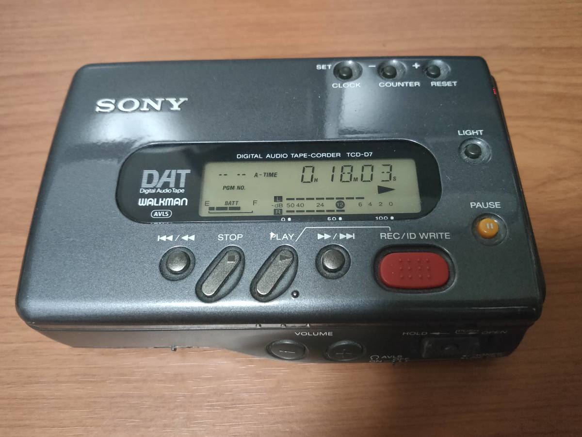 SONY ソニー TCD-D7 DAT ウォークマン ポータブル DAT プレイヤー 動作