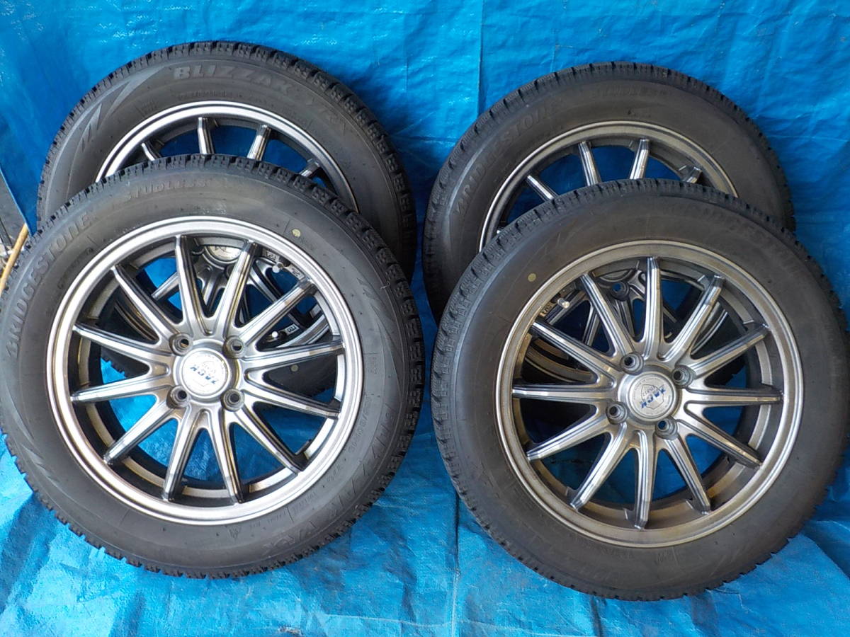 BS・ブリザック・VRX・165/60R15・ソリオ・ハスラー・等に・社外アルミ 