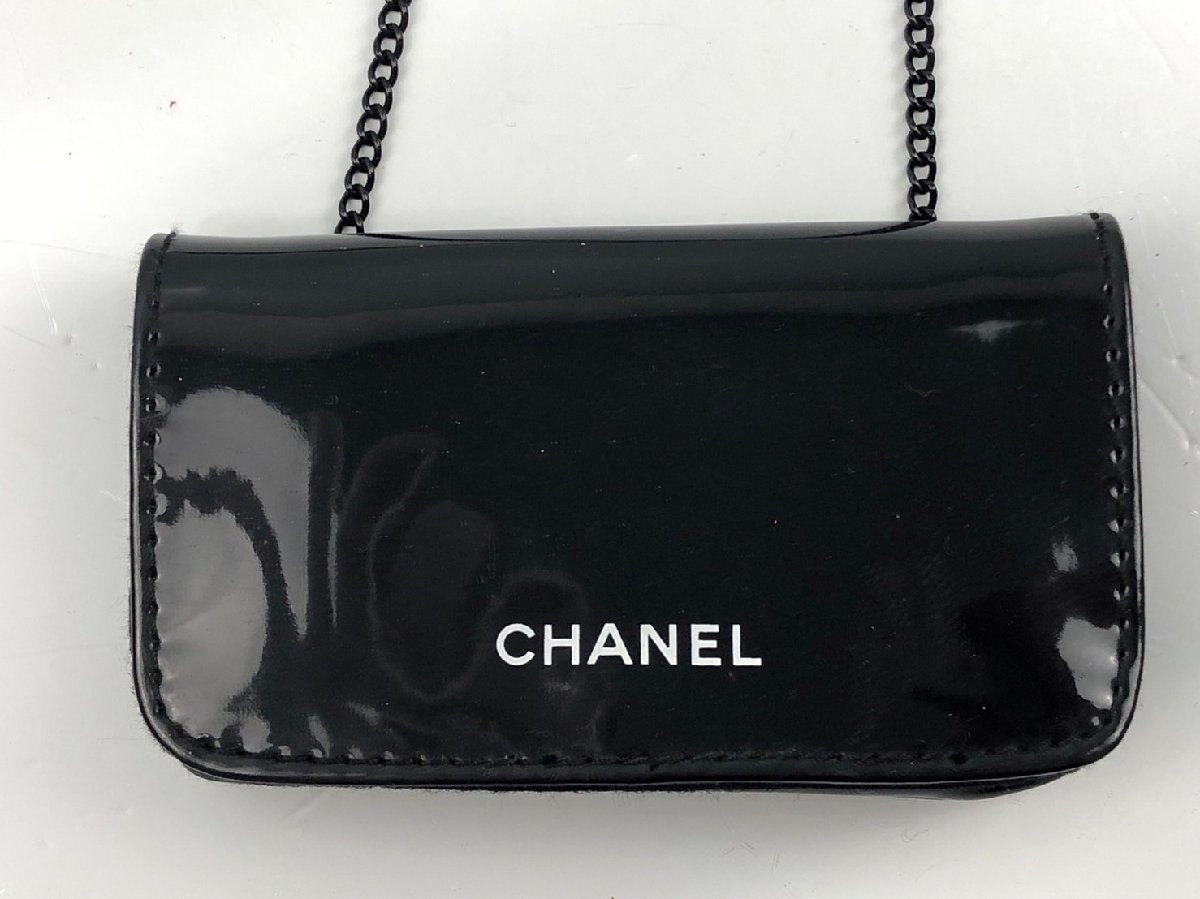 ノベルティバッグ CHANEL シャネル チェーン付きポーチ ミニショルダー ブラック 黒