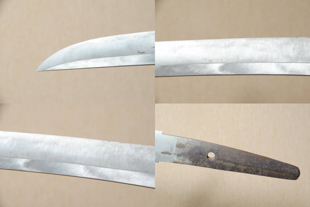 無銘 良拵え入りの平造りの短刀 優乱刃紋 刃長25.3cm 元幅2.63 朱塗