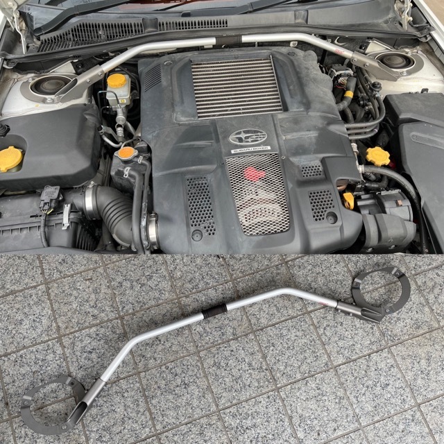 ★☆スバル レガシー BP5 BL5 BP9 LEGACY用純正option STIフレキシブルフロントタワーバー1/1☆★