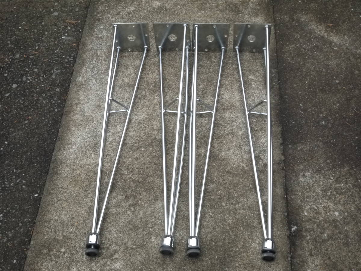 【2N30 H】スチールテーブル脚 67.5cm 鉄脚 テーブル脚のみ アイアンレッグ ダイニングテーブル脚 DIY素材 鉄脚