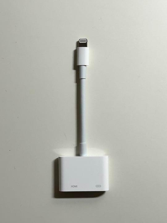【美品】純正 Lightning - Digital AV Adapter ③ - E Digital Lightning - アダプター iPhone comishop