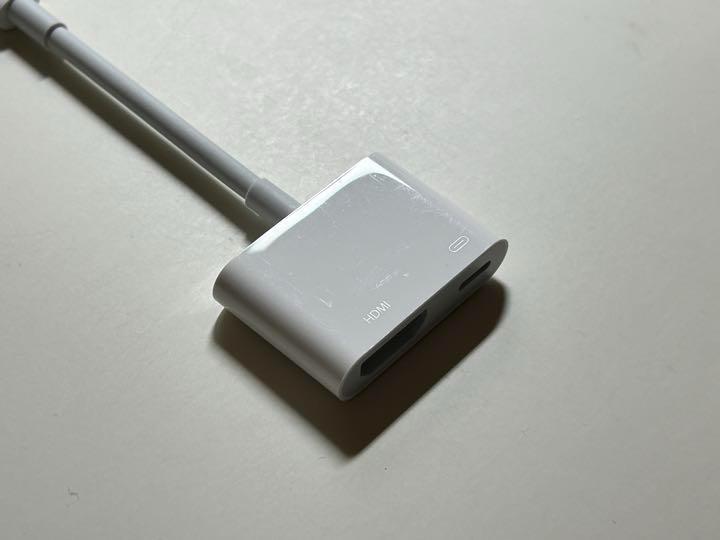 【美品】純正 Lightning - Digital AV Adapter ③ - E Digital Lightning - アダプター iPhone comishop