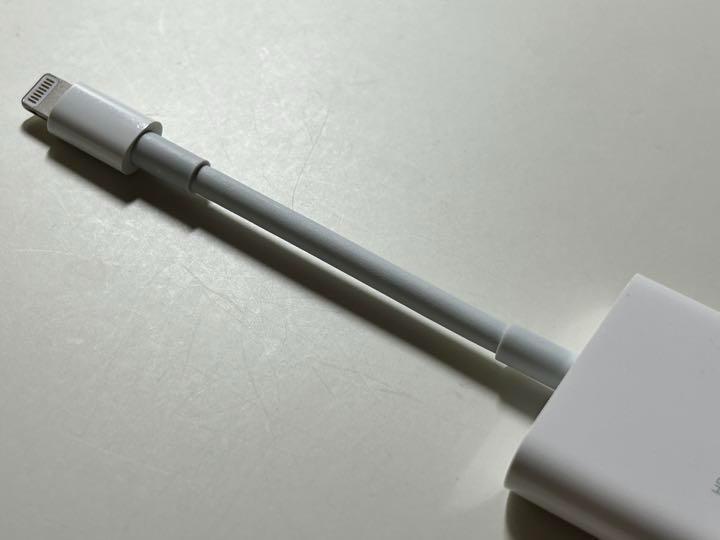 【美品】純正 Lightning - Digital AV Adapter ③ - E Digital Lightning - アダプター iPhone comishop