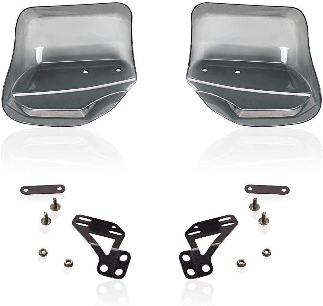 OBEST ナックルガード 汎用 バイク スクーター TYPE2 スモーク バイザー ハンドガード ハンドルカバー 風防 雨除_2