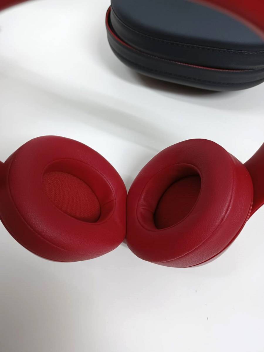美品】BEATS STUDIO 3/ワイヤレスヘッドホン/レッド Beats レッド