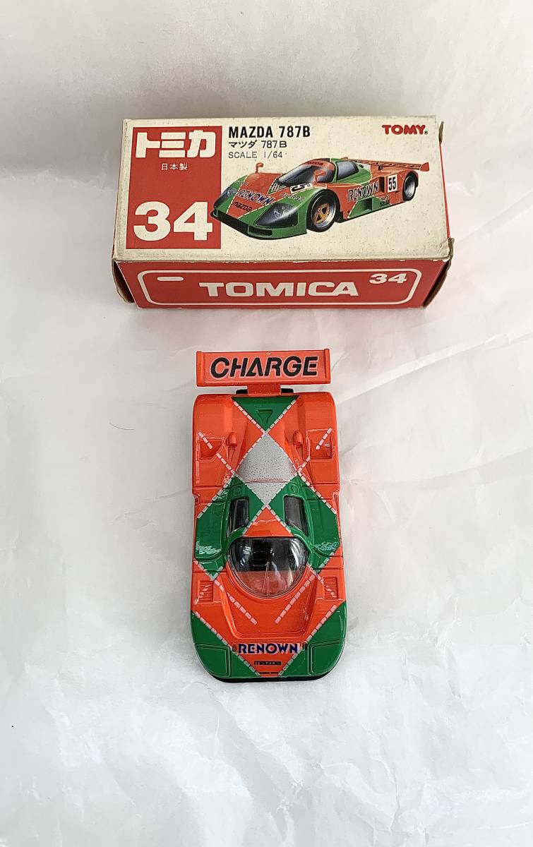 トミカ NO.34 MAZDA マツダ 787B 廃盤トミカ ステッカー未使用(乗用車
