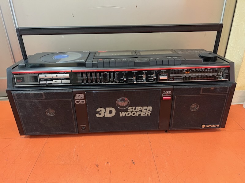 HITACHI 日立 CX-CD9 ステレオ CD ラジカセ 3Dsuperwoofer カセット