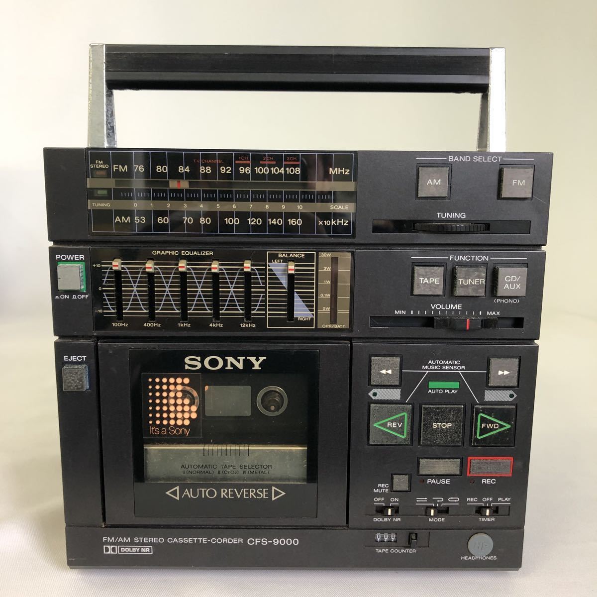 ジャンク品] CFS-9000 SONY ソニー STEREO CASSETTE-CORDER
