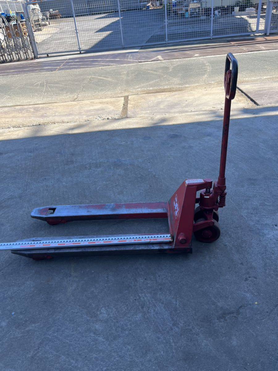 美品 ニチユ パレットトラック PT15S-18-107 最大荷重1500Kg ハンド 