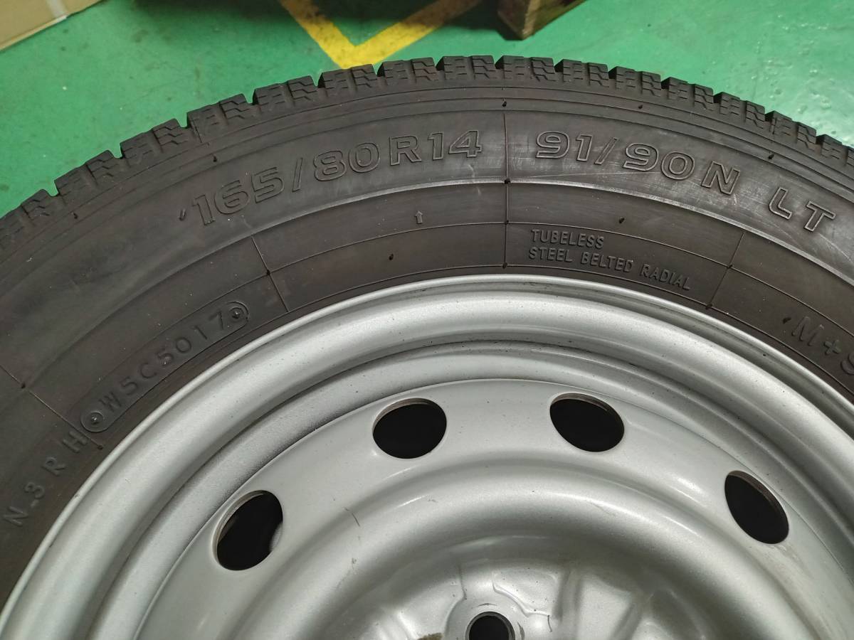 マツダ ボンゴトラック Wタイヤ 165R14×2本 145R12×4本 ホイール付き 