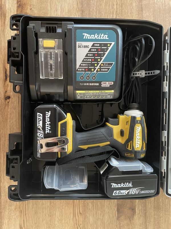 プロ仕様　マキタ TD172DGXFY フルセット/フレッシュイエロー(バッテリBL1860B×2、充電器DC18RF、ケース付)_1