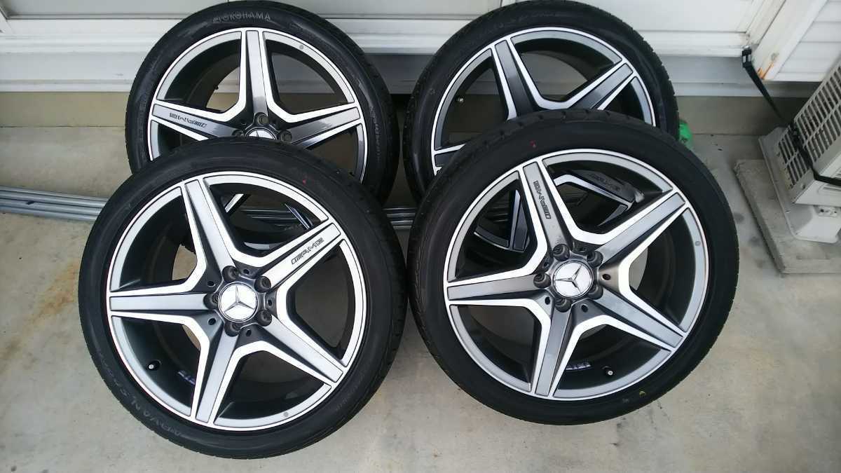 AMG C63 W204純正ホイール＆アドバンスポーツ　美品＆バリ山 前後set 検索→ W209 W211 W212 R171 R172 C55 C32 SLK55 CLK55