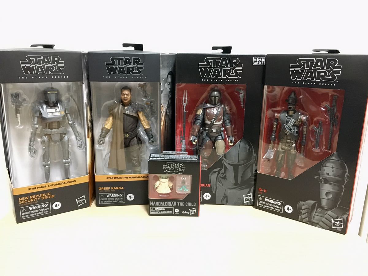 5体セット マンダロリアン グローグー IG-11 カルガ Mandalorian Child Grogu Karga Security Droid ブラックシリーズ Black Series