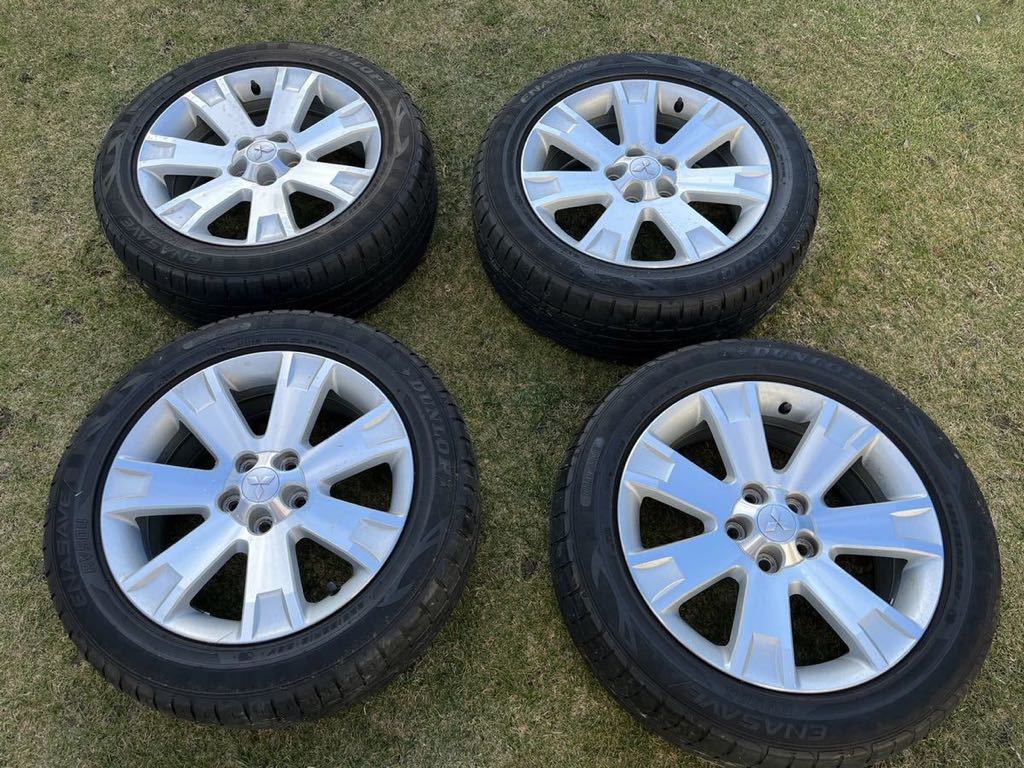 三菱 デリカ D:5 純正ホイール タイヤセット】DUNLOP ENASAVE RV504