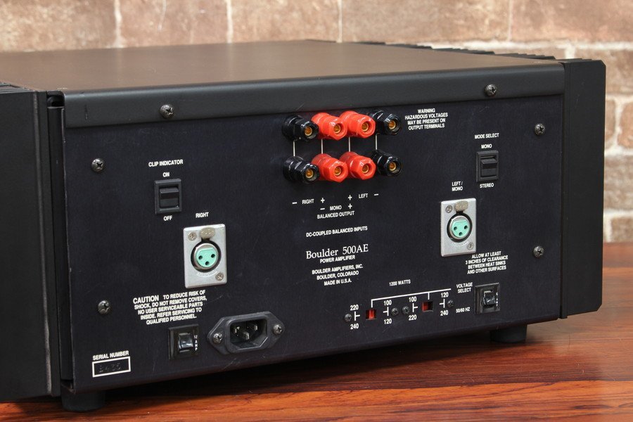 アンプ boulder 250ae BOULDER 500AE STEREO POWER AMPLIFIER 150W+150W 8Ω / ボルダー