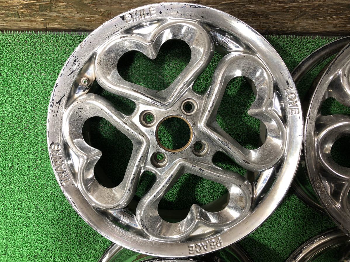 車のパーツ PIAJewelHEART PIAA JEWEL HEART 15inch 6j+52 PCD100 4穴 ハート