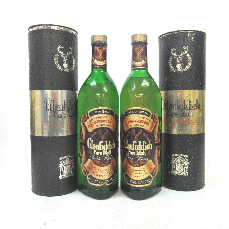 格安，高品質 グレンフィディック 8年 ピュアモルト 2本セット 1000ml 箱付(スコッチ)｜売買されたオークション情報、yahooの商品情報をアーカイブ公開 - オークファン スコッチ