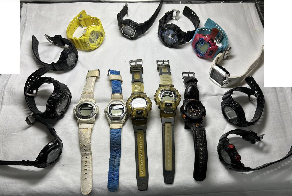 G-SHOCK腕時計まとめ売り【ジャンク】 GIU12-48 ジャンク品 G-SHOCK ジーショック おまとめ 15本 腕時計