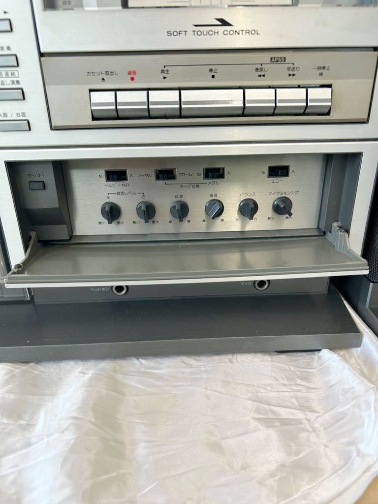 SHARP シャープ 両面演奏 レコードプレーヤー ラジカセ VZ-V3 レコード