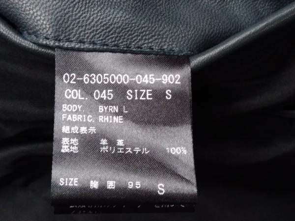 メンズ 【美品】Theory セオリー BYRN L レザーパーカー 羊革 黒 S