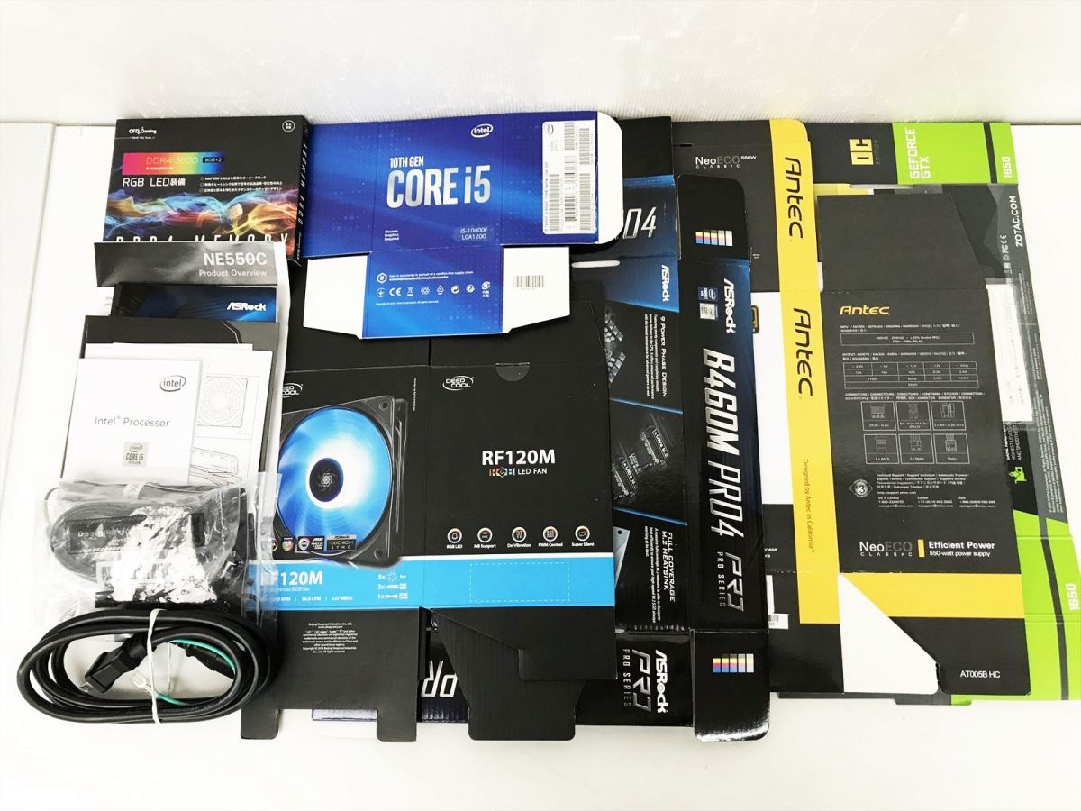 状態良 ゲーミングPC Windows10Pro i5-10400F@2.90Ghz GTX1650 