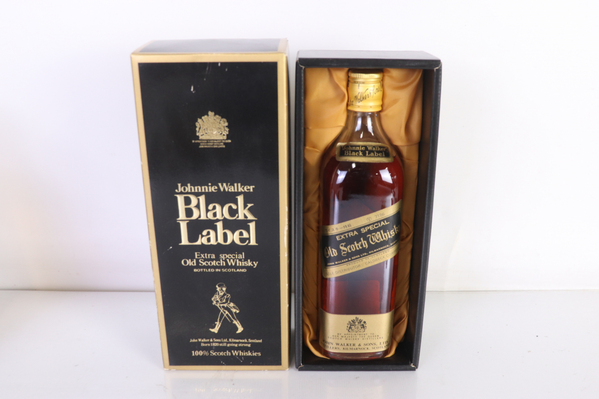 ト葛】 未開栓 5本 まとめ Johnnie Walker ジョニーウォーカー Black
