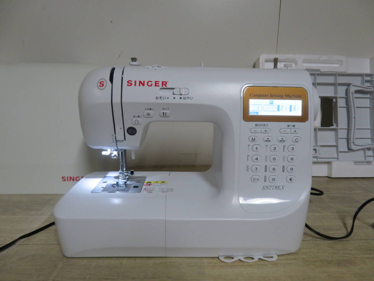 美品! SINGER シンガー コンピュータミシン SN778EX コンピューター 