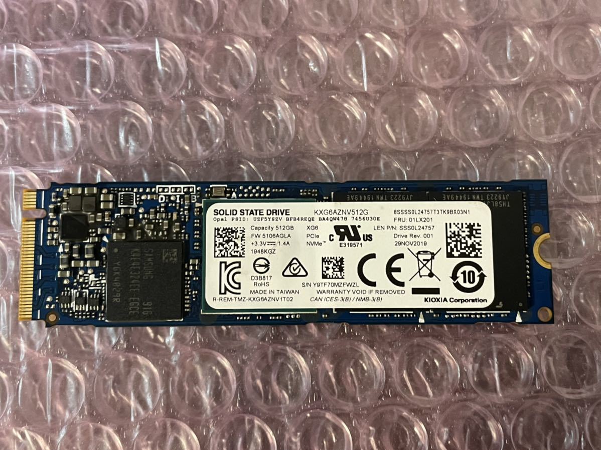 512GB NVMe SSD Refurbished KXG60ZNV512G-HP SSD｜Yahoo!フリマ（旧