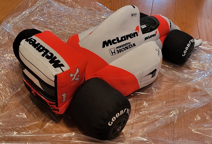 F1 McLaren マクラーレン ぬいぐるみ クッション◇MP4/6 HONDA ホンダ