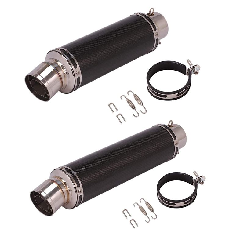 bk47 バイクマフラー サイレンサーマフラー　バイクスリップオンマフラー バイクサイレンサー 汎用 60.5mm 長さ 450mm