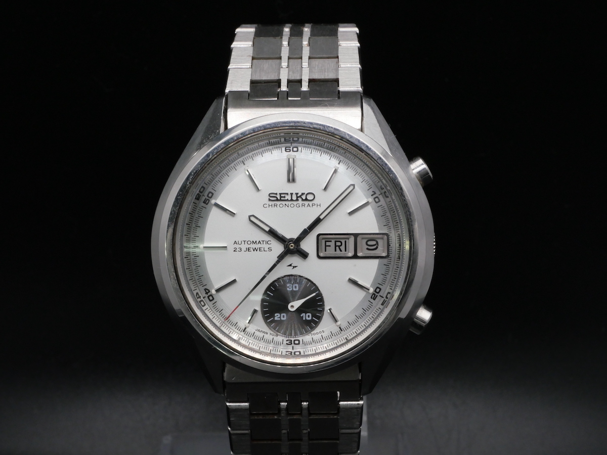  稼働品 SEIKO 7018-7000 CHRONOGRAPH 23JEWELS セイコー クロノグラフ 23石 デイデイト 自動巻き 05556(その他)｜売買されたオークション情報、yahooの商品情報をアーカイブ公開 - オークファン その他