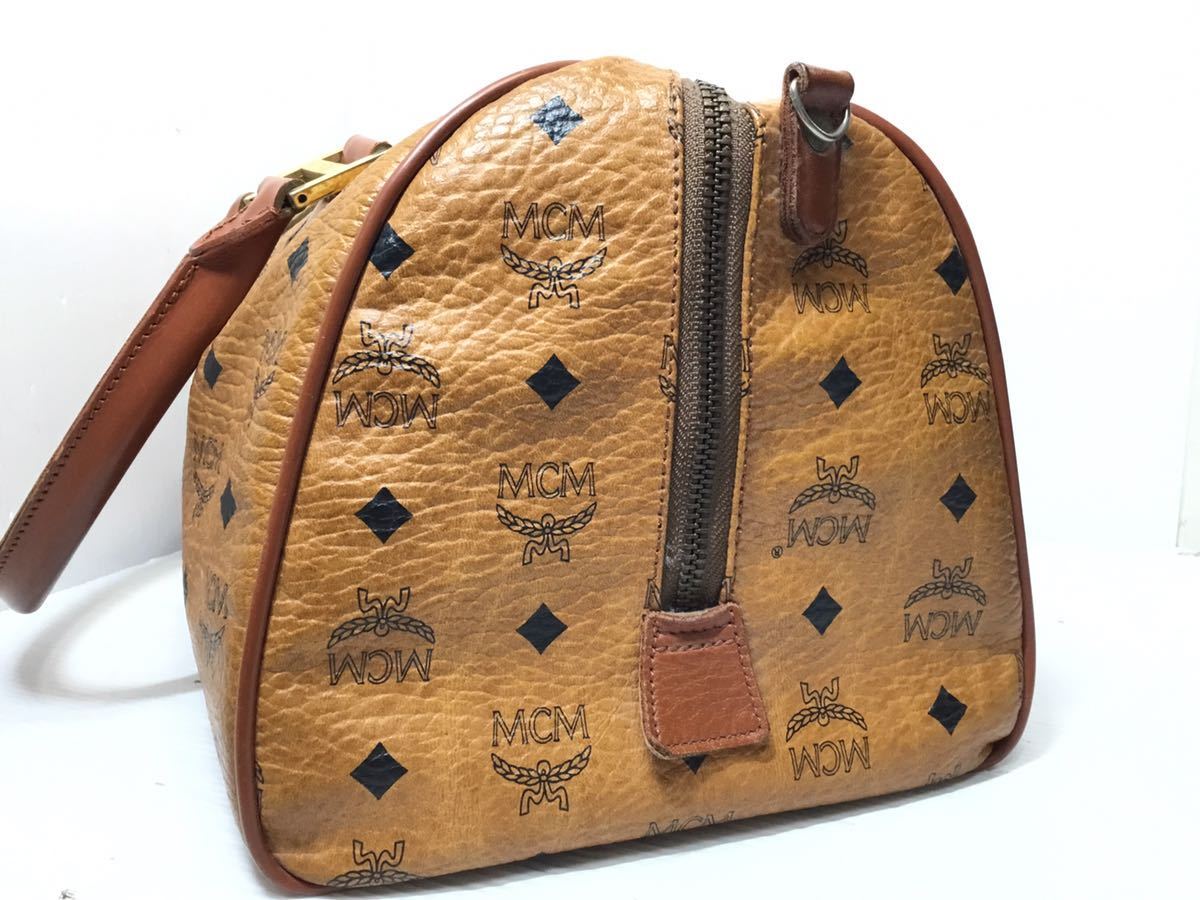 K‐R4.12.7] MCM ☆A7668ミニボストンバッグ 売り切り☆1円スタート 