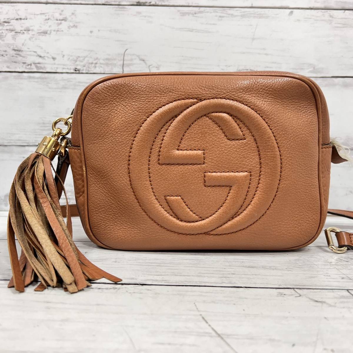 Gucci グッチ ソーホー ショルダーバッグ ディスコバッグ GGロゴ 