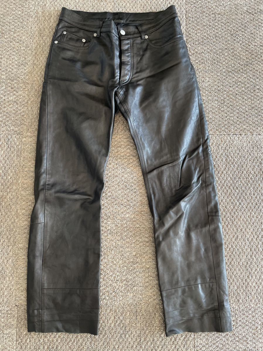 ヘルムートラング ラムレザーパンツ - HELMUT LANG ヘルムートラング