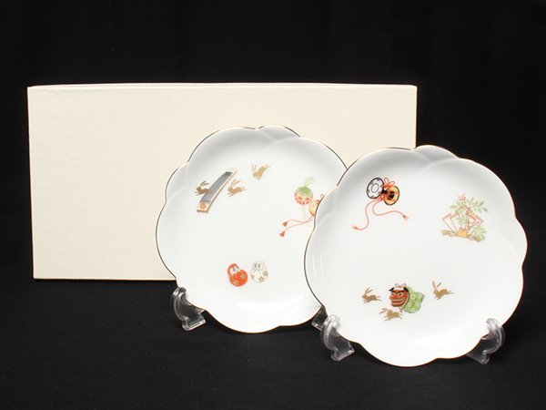 大倉陶園 お祝いおせち梅型小皿絵替り5枚揃13cm未使用｜Yahoo!フリマ