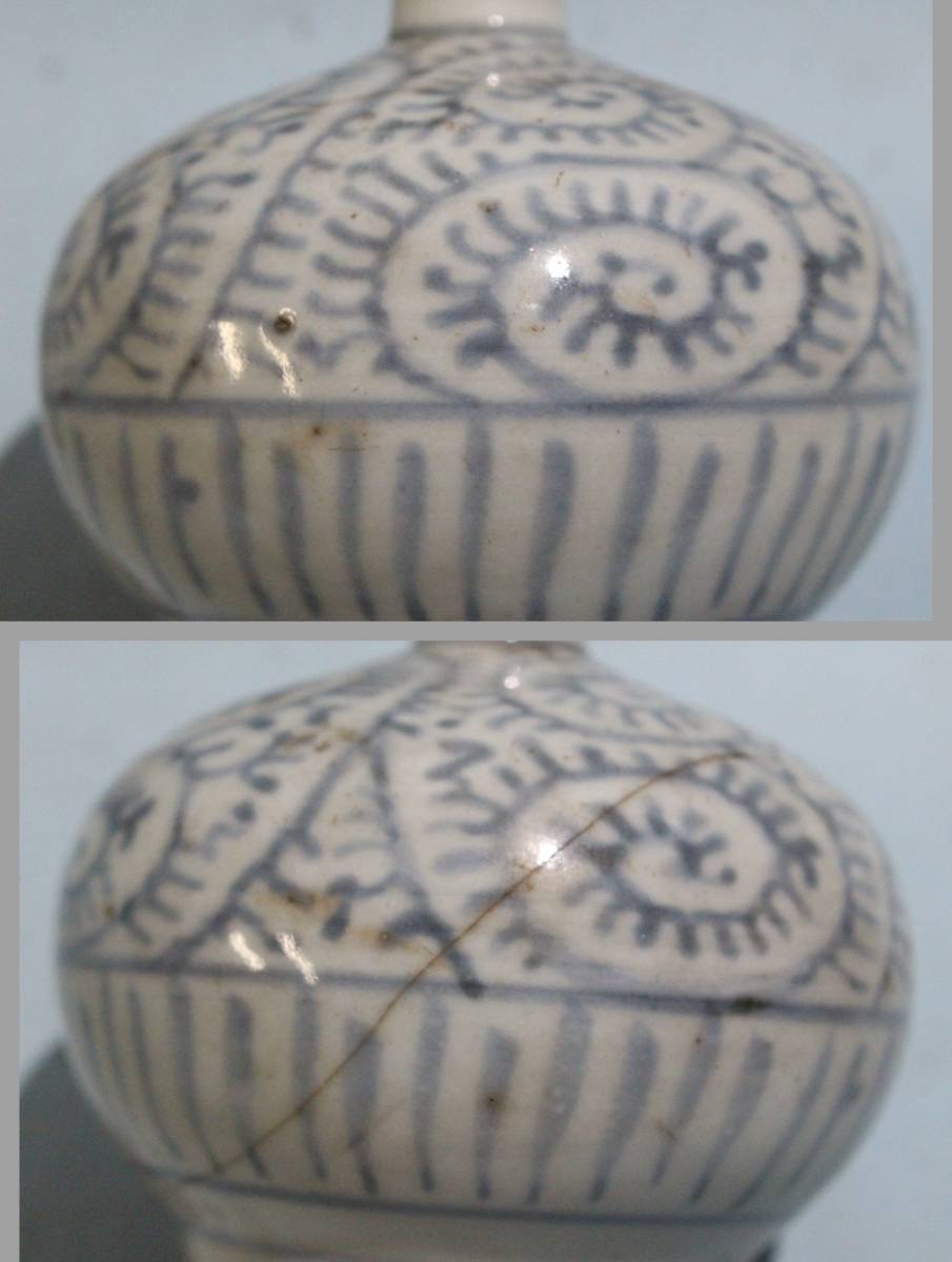 古伊万里 蛸唐草 油壺 古伊万里 染付蛸唐草花文 壷 | 買取実績